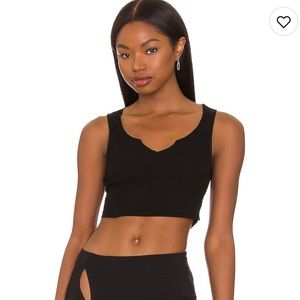 Superdown Mimi Notch Neck Top S
